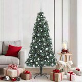  Umjetno božićno drvce s balovima, unaprijed osvijetljeno 180 cm | shoptok.hr