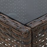  Vrtni stol smeđi 75 x 40 x 37 cm od poliratana | Eponuda.com
