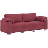  3-delna sedežna garnitura z blazinami v vinski rdeči tkanini, (22054435) | Shoptok.si