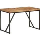  Blagovaonski stol 120 x 60 x 76 cm masivno drvo bagrema i manga | Eponuda.com