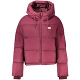 Tommy Hilfiger ženska prošivena jakna s kapuljačom tamnoljubičasta Cijene