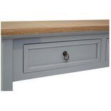 Premier Housewares Siva stranska mizica iz masivne pavlonije 34,5x99 cm Henley – | Shoptok.si