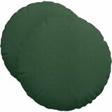  Jastučići za sjedenje 2 pcs Tamnozelena Ø50 x 19 cm | shoptok.hr