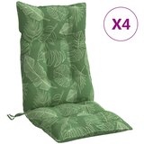 vidaXL Blazine za stole 4 kosi vzorec listov oxford tkanina, (21081268) | Shoptok.si