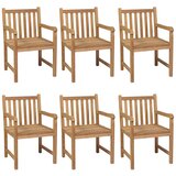  Vrtni blagovaonski set od 7 dijelova 140 x 80 cm masivno tikovino drvo | shoptok.hr