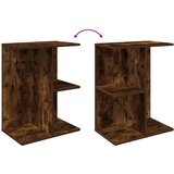 vidaXL Noćni ormarić dimljeni hrast 46,5x29x61 cm konstruiranog drva | shoptok.hr