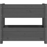 vidaXL Sadilica siva 77 x 25 x 66 cm od masivne borovine | shoptok.hr