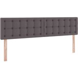  Krevet S LED lampica s uzglavljem Siva 180 x 200 cm PVC | shoptok.hr