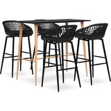  5-dijelni barski set crni u