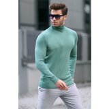 Madmext Men's Green Turtleneck Knitwear Sweater 6809 Cene