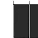Sobna pregrada s 3 panela crna 150 x 220 cm od tkanine | Eponuda.ba