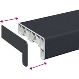  Prozorska klupčica Antracit s drvenim uzorkom 60 x 15 x 4,5 cm | shoptok.hr