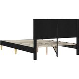  Krevetna konstrukcija s uzglavljem Crna 120 x 200 cm Tkanina | shoptok.hr