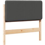  Tapecirani uzglavlje s uzglavljem Smeđa i tamno siva 100 cm | shoptok.hr