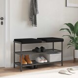  Jastučić za klupu 2 kom. Umjetna koža Crna Dubina 35 cm | shoptok.hr