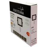 Ferotehna led rasvjeta ugradni panel 12 w 1140 lm, dip 3000/4000/6500K IP20 č crni | shoptok.hr