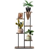 Crni metalni stalak za cvijeće 60 x 20 x 113 cm | shoptok.hr