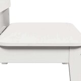  Vrtne stolice 2 kom bijele 60x52 5x72 cm od masivne borovine | shoptok.hr