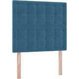  s madracem i skladištem Tamno plava 90 x 190 cm Baršun | shoptok.hr