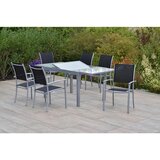 Gardenson Vrtni Set Milano, 7-delni, Raztegljiva Miza | Shoptok.si