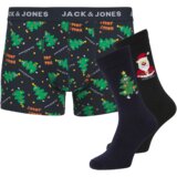 Jack & Jones set muške bokserice i čarape Jacholly Jolly 12266780, Crni Cene