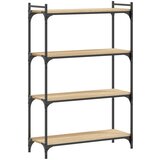 Maison Chic Knjižna omara - Knjižni regal 4-nadstropna sonoma hrast 80x30x120 cm inž. les, (21725594) Cene