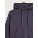 Sinsay Hoodie dukserica s džepom i vezenim natpisom Slike