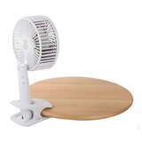  Brezžični aku. ventilator s sponko USB bel | Shoptok.si