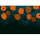  Foto tapeta - Watercolour composition - orange patterns on a delicate leaf background 400x280 | shoptok.hr