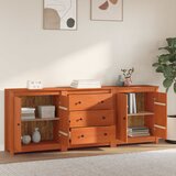  Kreveta s ladicama 3 pcs Vosak Smeđa Masivna borovina | shoptok.hr
