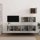  Komplet TV omaric 4-delni betonsko siv inženirski les, (20734658) | Shoptok.si