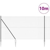 vidaXL Variabilna kovinska ograja z 7 žebljički Siva 1.5x10 m Jeklo | Shoptok.si