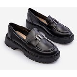 VINCEZA Girls' Loafer Moccasins with Ornament Black Elvilda | Shoptok.si