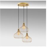 Opviq Teldamla 11930 Privjesak, E27, 3x40W, IP20, Zlatni | Eponuda.ba