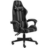 vidaXL Racing stol črno in sivo umetno usnje | Shoptok.si