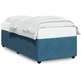 Furnova Posteljni okvir moder 90x200 cm žamet, (21931625) | Shoptok.si