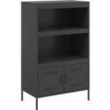  Visoka komoda crna 68 x 39 x 113 cm čelična | shoptok.hr