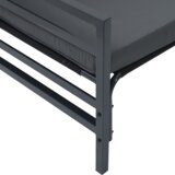 vidaXL Vrtna sedežna garnitura 8 pcs Antracitna Jeklo | Shoptok.si
