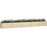  Cvetlično korito Slonokoščena 480 x 50 x 45 cm Cinkana jeklena, (5000207481) | Shoptok.si
