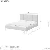 MESONICA Zeleni tapecirani bračni krevet s podnicom 180x200 cm Alano – | shoptok.hr