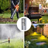 Brilagi Spoljni stub za utičnice PILLAR 2Z SCHUKO 230V IP44, srebrne boje | Eponuda.com