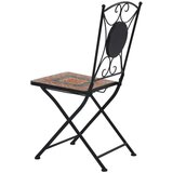 Bistro 3-dijelni mozaični bistro set s pločicama narančasto-sivi | shoptok.hr