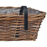  Viseća Košara za Saksije s pohranom 2 pcs Smeđa 48 x 22 x 15 cm | shoptok.hr