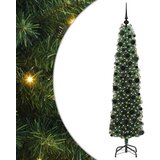 vidaXL Umestno božično drevo Zelena 180 cm PVC in Jeklo in Plastika | Shoptok.si