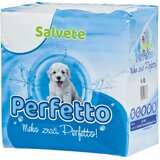 Perfetto Salvete 33x33 80/1 bele - 1 sl. (20 kom) Cene
