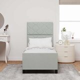  Krevet s opruga kutije Svjetlosiva 80 x 200 cm Baršun | shoptok.hr