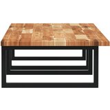  Zidna polica za umivaonik od čelika i masivnog bagremovog drva Smeđa 160 x 50 x 2 cm | shoptok.hr