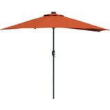vidaXL Vrtni dežnik Terakota 294 x 150 x 224 cm blago | Shoptok.si
