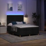  Postelja z vzmetnico z vzmetnico Črna 160 x 200 cm blago, (5000023033) | Shoptok.si