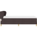 Box Spring Krevet s Madracem u Tamno Smeđoj 100x200 cm Tkanina | shoptok.hr